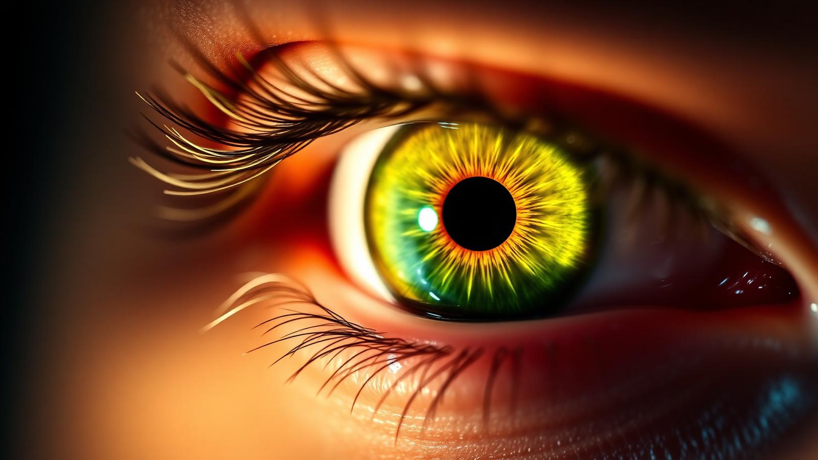 Macro de olho humano